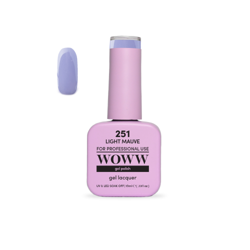 Ημιμόνιμο Βερνίκι New Woww Cosmetics 10ml Light Mauve - 251